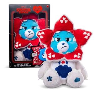 Care Bears Grumpy Bear Demogorgon Plush - Red and Blue